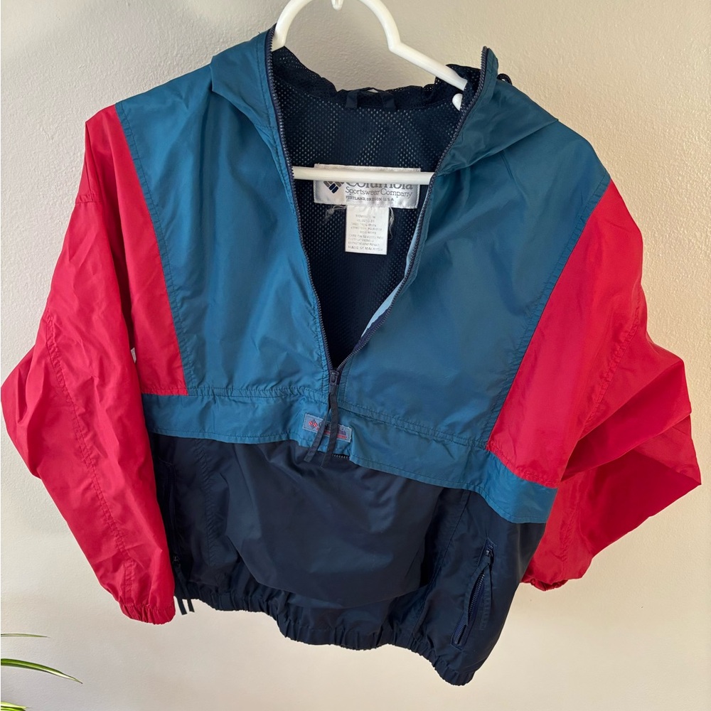 Vintage Colorblock Columbia Windbreaker Jacket